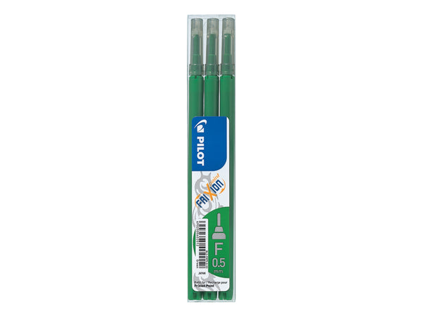 Pilot Refill for FriXion Point Pens 0.5mm Tip Green (Pack 3) - 76300304 - UK BUSINESS SUPPLIES