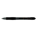 Pilot G207 Gel Rollerball Pen Rubber Grip Retractable 0.7mm Tip 0.4mm Line Black Pack 12 Code BLG20701 - UK BUSINESS SUPPLIES