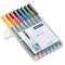 Staedtler 318 Lumocolor Pen Permanent / Fine / Assorted Colours / Wallet of 8 - UK BUSINESS SUPPLIES