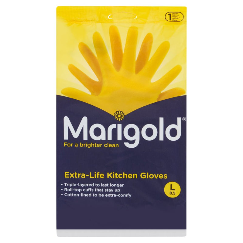 Marigold Extra Life Gloves Kitchen, Pair {All Sizes} - UK BUSINESS SUPPLIES
