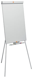 Nobo Classic Nano Clean Tripod Flipchart Easel Magnetic 680x680mm Silver 1901916 - UK BUSINESS SUPPLIES
