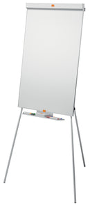 Nobo Classic Nano Clean Tripod Flipchart Easel Magnetic 680x680mm Silver 1901916 - UK BUSINESS SUPPLIES