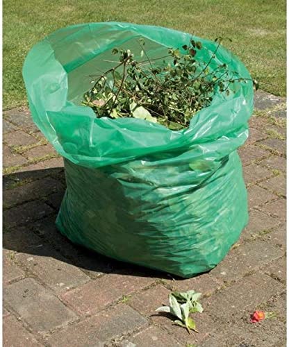 Heavy Duty Green Garden Sacks 10 Pack Tie Handles 50L Capacity - UK BUSINESS SUPPLIES