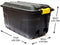 Strata 75 Litre Heavy Duty Plastic Smart Box Trunk Lid with Clip Lock and Wheels - UK BUSINESS SUPPLIES