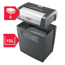 Rexel Momentum X308 Cross Cut Shredder 15 Litre 8 Sheet Black 2104570 - UK BUSINESS SUPPLIES