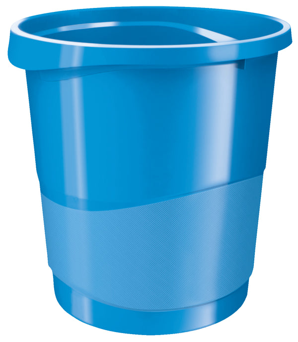 Rexel Choices Waste Bin Plastic Round 14 Litre Blue 2115619 - UK BUSINESS SUPPLIES