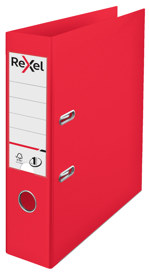 Rexel Choices Lever Arch File Polypropylene A4 75mm Spine Width Red (Pack 10) 2115504 - UK BUSINESS SUPPLIES