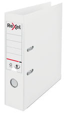 Rexel Choices Lever Arch File Polypropylene A4 75mm Spine Width White (Pack 10) 2115502 - UK BUSINESS SUPPLIES