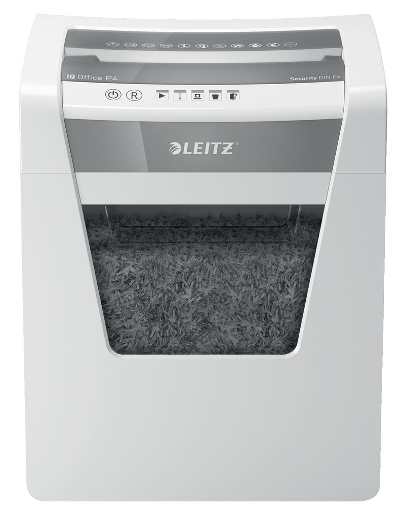 Leitz IQ Office Cross Cut Shredder 23 Litre 17 Sheet White DS 80031000 - UK BUSINESS SUPPLIES