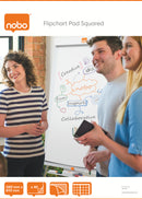 Nobo Flipchart Pad Squared A1 40 Sheets (Pack 5) 34631166 - UK BUSINESS SUPPLIES