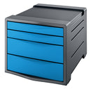Rexel Choices Drawer Cabinet (Grey/Blue) 2115611 - UK BUSINESS SUPPLIES