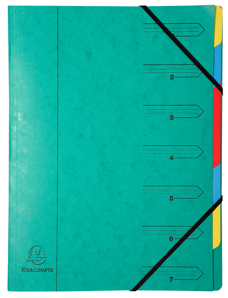 Europa Organiser Manilla 7 Part 170gsm Green - 54073E - UK BUSINESS SUPPLIES