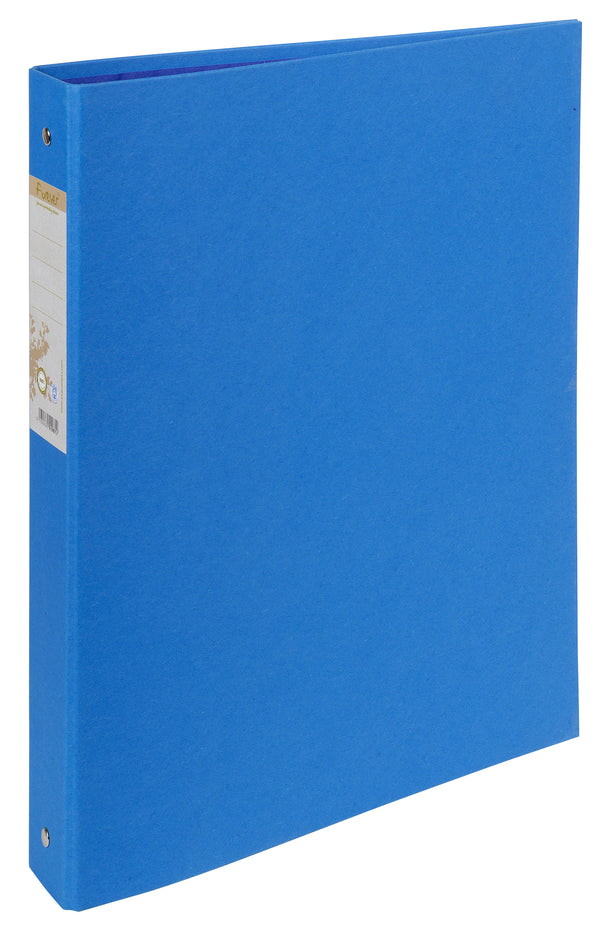 Forever 100% Recycled Ring Binder Paper on Board 2 O-Ring A4 30mm Rings Blue (Pack 10) - 54982E - UK BUSINESS SUPPLIES