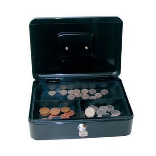 Cathedral Cash Box 10 Inch Black CBBK10 - UK BUSINESS SUPPLIES