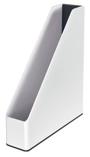 Leitz WOW Magazine File Dual Colour White/Black 53621095 - UK BUSINESS SUPPLIES