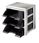 Leitz Plus Letter Tray Rack Black 53270095 - UK BUSINESS SUPPLIES