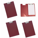 Belgravia Stationery PVC Fold Over (A4) Clipboard (Red) - UK BUSINESS SUPPLIES