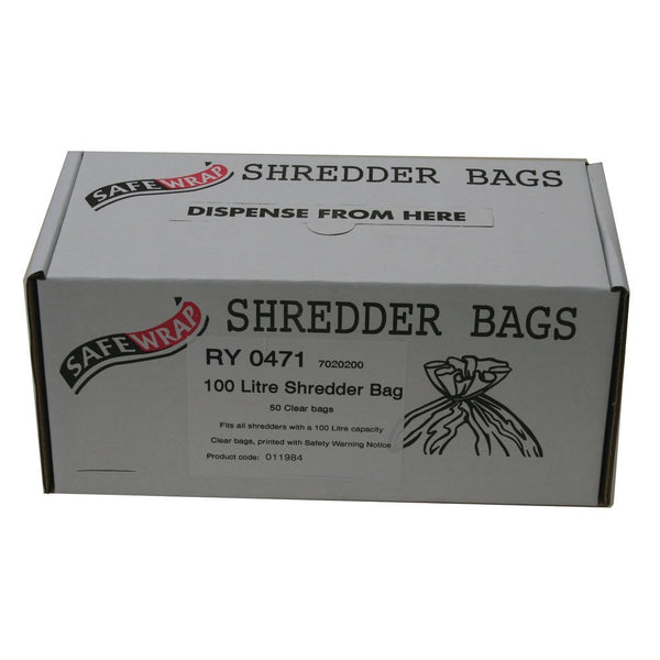 Safewrap Shredder Bag 100 Litre {Pack 50} - UK BUSINESS SUPPLIES