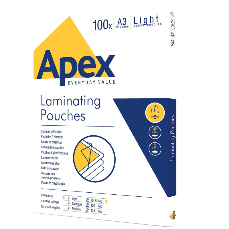 ValueX Laminating Pouch A3 2x75 Micron Gloss (Pack 100) 6001901 - UK BUSINESS SUPPLIES