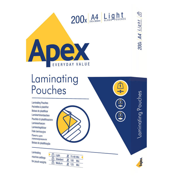 ValueX Laminating Pouch A4 2x75 Micron Gloss (Pack 200) 6005301 - UK BUSINESS SUPPLIES