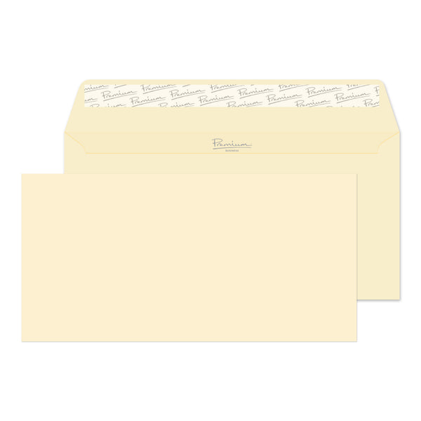 Blake Premium Business Wallet Envelope DL Peel and Seal Plain 120gsm Cream Wove (Pack 500) - 61882 - UK BUSINESS SUPPLIES