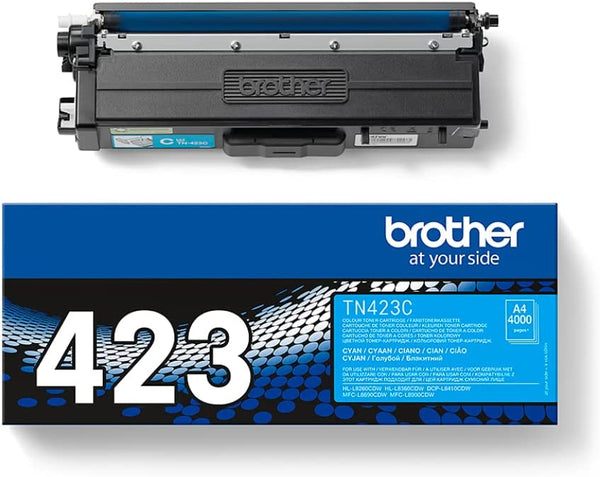 Brother TN-423Y Toner Cartridge, Yellow, Single Pack, High Yield, Includes 1 x Toner - UK BUSINESS SUPPLIES