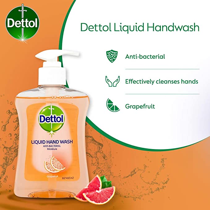 Dettol Moisture Handwash Grapefruit 250ml - UK BUSINESS SUPPLIES