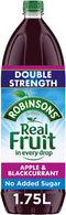 Robinsons NAS Double Concentrate Apple and Blackcurrant 1.75L - UK BUSINESS SUPPLIES