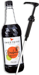 Sweetbird Strawberry Coffee Syrup 1litre (Plastic) - UK BUSINESS SUPPLIES