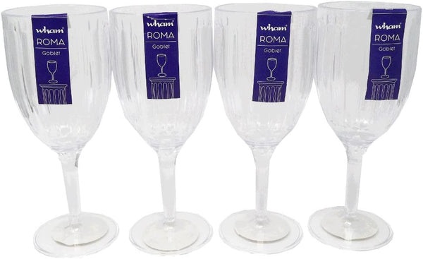Wham Roma Clear Acrylic Wine Goblet 370ml {2 Pack} - UK BUSINESS SUPPLIES