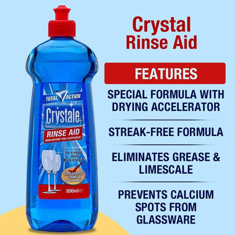Crystale Dishwasher Rinse Aid 500ml - UK BUSINESS SUPPLIES