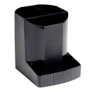 Exacompta ECOBlack Mini-Octo Recycled Pen Pot 3 Compartments Black - 675014D - UK BUSINESS SUPPLIES