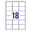 Avery Inkj Label 63.5x46.6mm 18 Per Sheet Wht (Pack of 450) J8161-25 - UK BUSINESS SUPPLIES