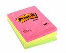 Post-it Notes 102x152mm 100 Sheets Ruled Rainbow Colours (Pack 6) 660N - 7100172324 - UK BUSINESS SUPPLIES
