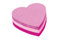 Post-it Heart Shaped Block Pad 70x70mm 225 Sheets Pink 2007H - 7100172402 - UK BUSINESS SUPPLIES