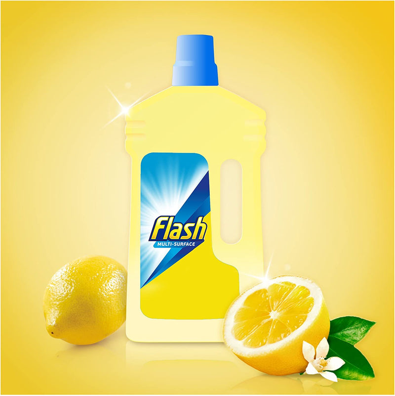 Flash Clean & Shine All Purpose Cleaner Lemon 1 Litre - UK BUSINESS SUPPLIES