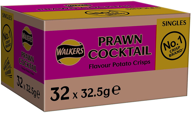 Walkers Prawn Cocktail Crisps Pack 32's - UK BUSINESS SUPPLIES