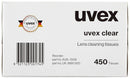 Uvex Formulated Cleaning Tissues/Wipes  Box x 450 - UK BUSINESS SUPPLIES