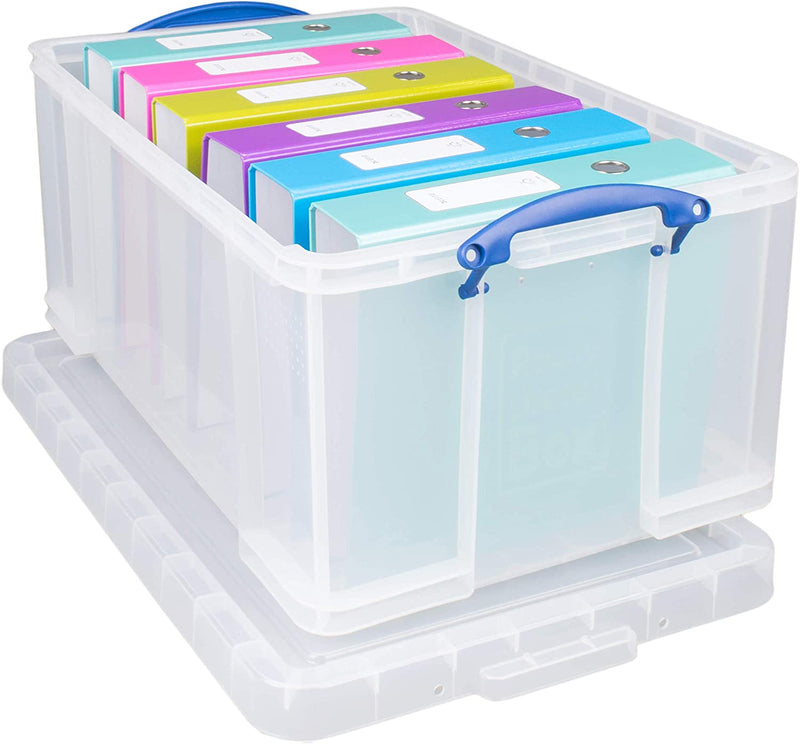 Really Useful Clear Plastic Storage Box 64 Litre - UK BUSINESS SUPPLIES