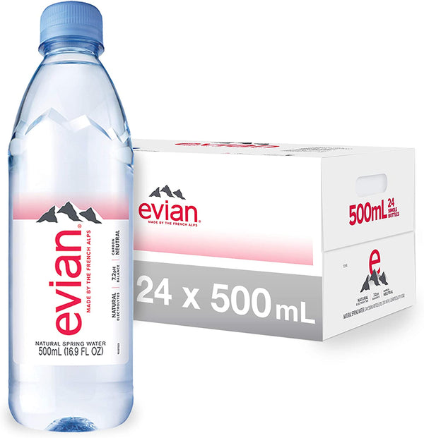 Evian Bottled Water 24 x 500ml (Plastic Bottle) - UK BUSINESS SUPPLIES