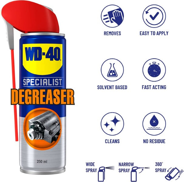 WD-40 44731 Specialist Fast Acting Degreaser 250ml - UK BUSINESS SUPPLIES