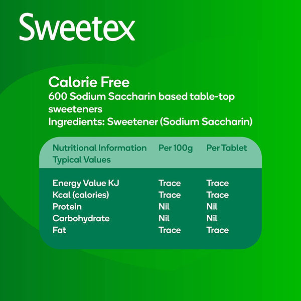 Sweetex Sweetener Tablets 1 Pack 800 Tablets - UK BUSINESS SUPPLIES