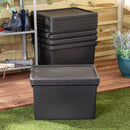 Wham Bam Black Recycled Storage Box 45 Litre - UK BUSINESS SUPPLIES
