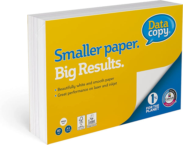 Data Copy Everyday A5 80gsm White Paper 1 Ream (500 Sheets) - UK BUSINESS SUPPLIES