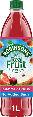 Robinsons No Added Sugar Summer Fruits Squash 1 Litre 206937 - UK BUSINESS SUPPLIES