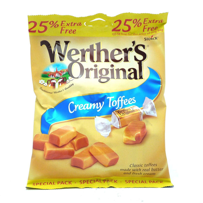 Werther's SUGAR FREE Creamy Toffee {Wrapped} 80g - UK BUSINESS SUPPLIES