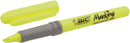Bic Grip Highlighter Pen Chisel Tip 1.6-3.3mm Line Yellow (Pack 12) - 811935 - UK BUSINESS SUPPLIES