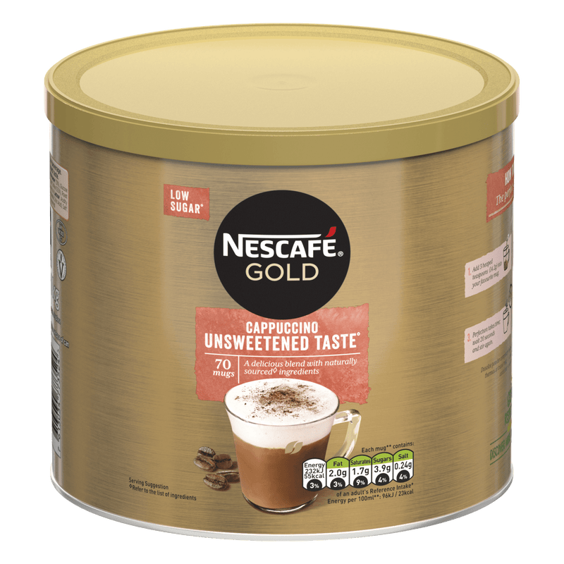 Nescafe Gold Cappuccino Unsweetened Taste 1kg - UK BUSINESS SUPPLIES