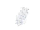 Deflecto Literature Holder 4 Tier DL Portrait Clear - 77701 - UK BUSINESS SUPPLIES