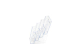 Deflecto Literature Holder 4 Tier DL Portrait Clear - 77701 - UK BUSINESS SUPPLIES